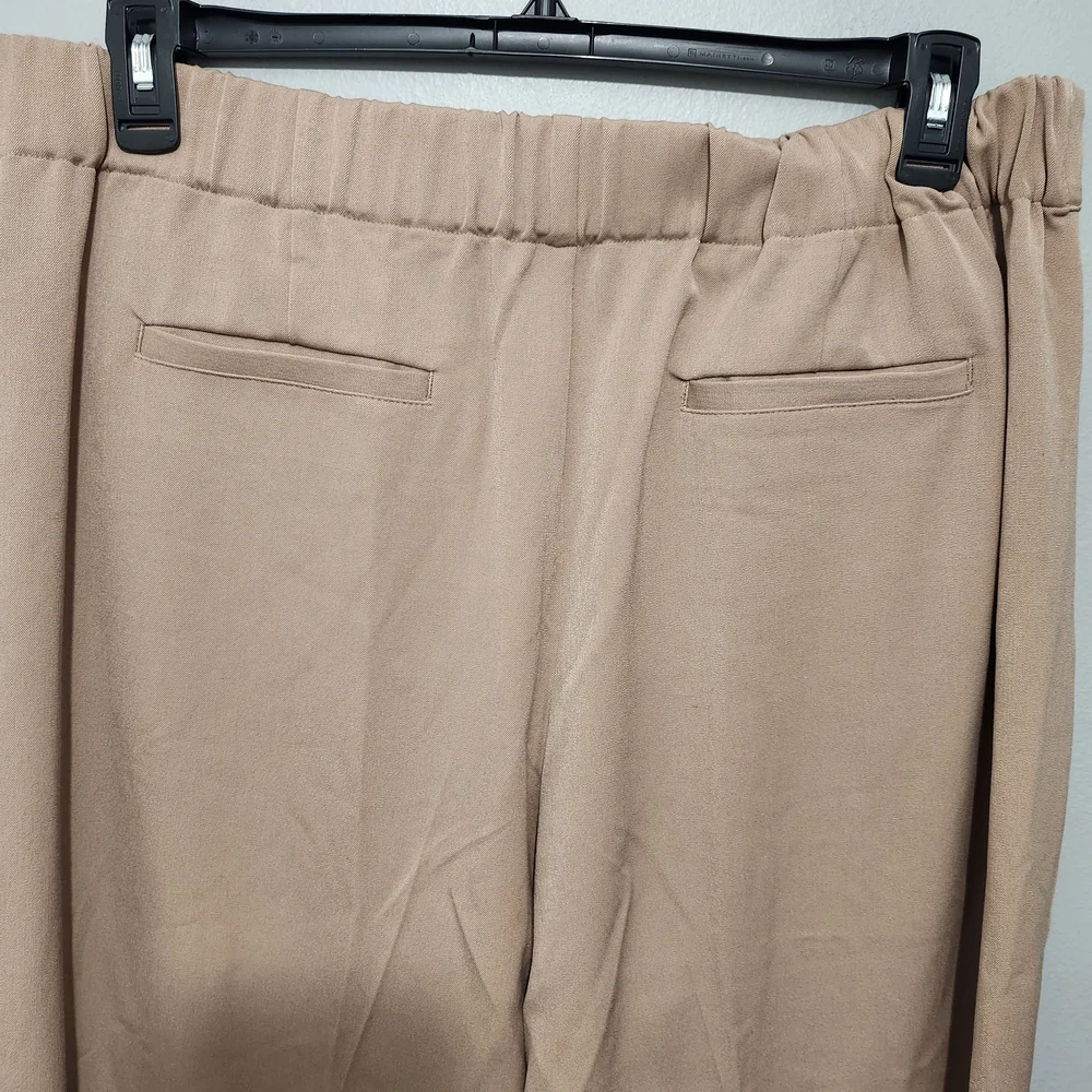 NIC+ZOE Women's Tan Wide Leg Pants - Picture 7 of 8